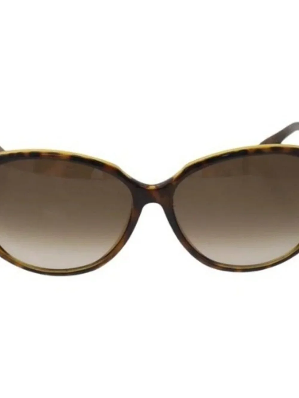 GUCCI Tortoise Pattern Sunglasses Plastic Brown Silver Auth BA13261